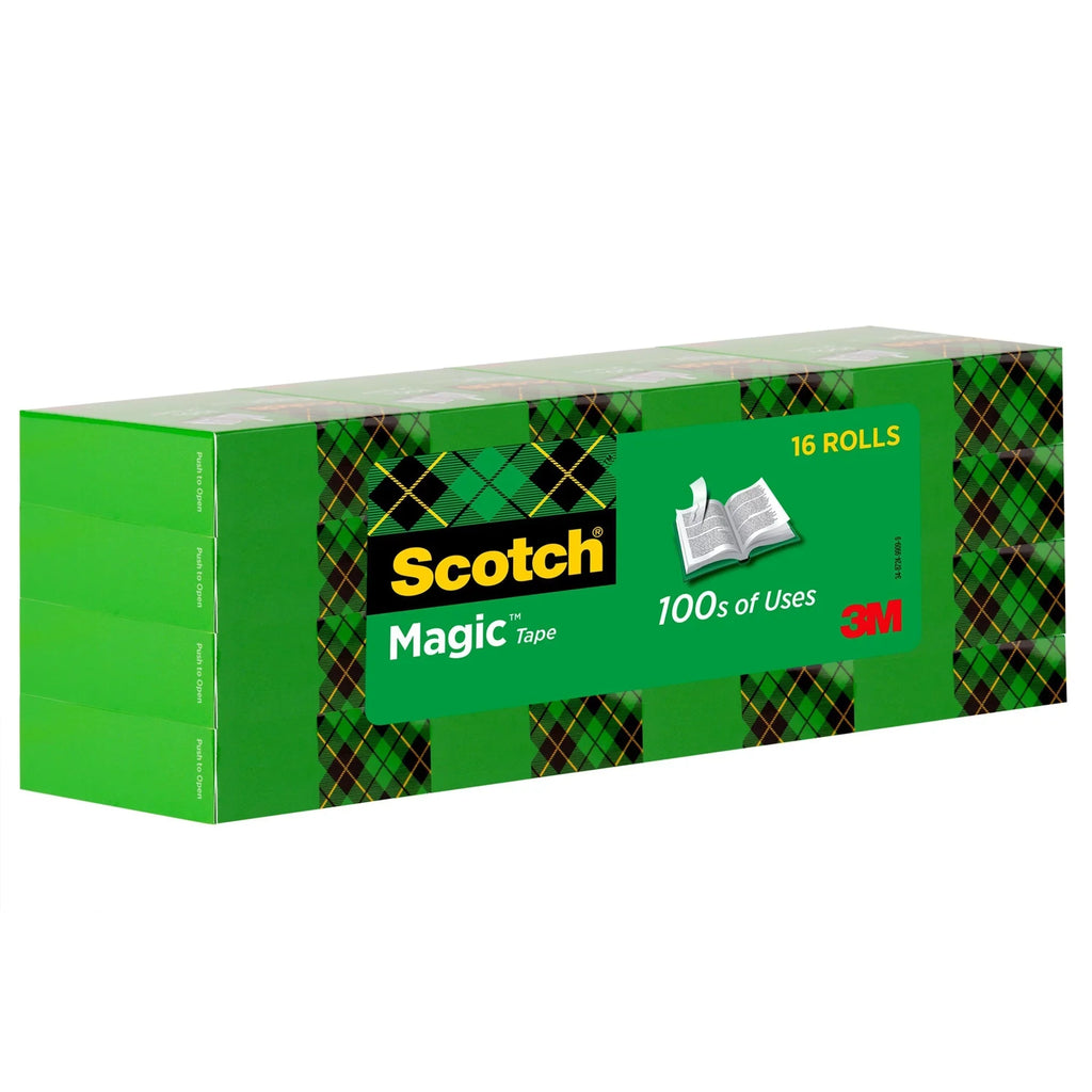 Scotch® Magic™ 810 Tape, 3/4" x 1,000", Pack Of 16 Rolls