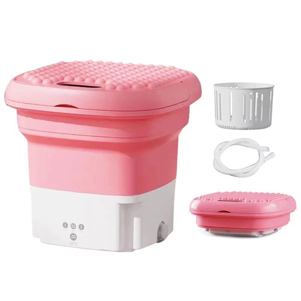 Small Household Folding Portable Automatic Forward and Reverse Pulsator Elution Dual Purpose Imitation Hand Wash with Drain Hole Fruit