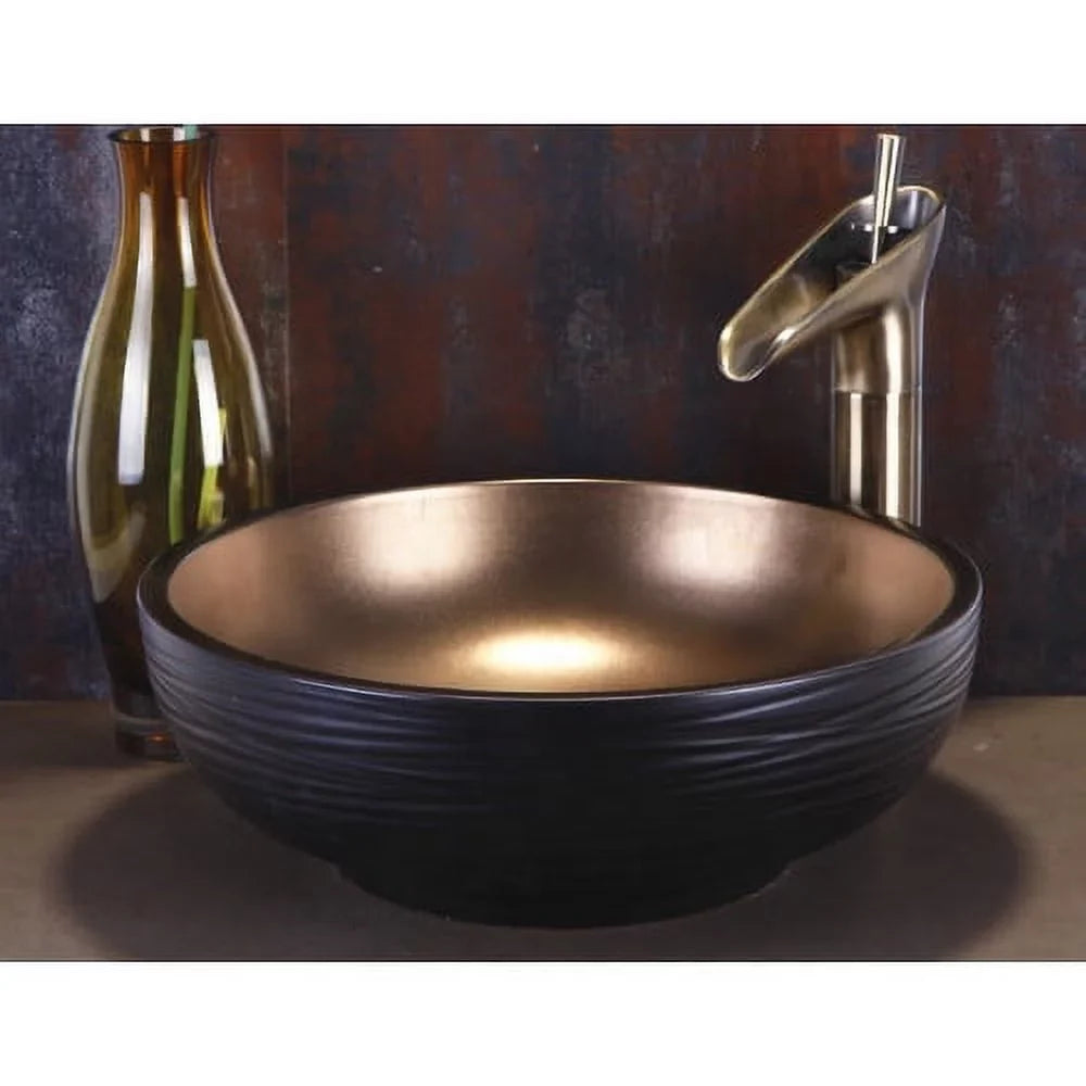 Dawn USA Ceramic Circular Vessel Bathroom Sink
