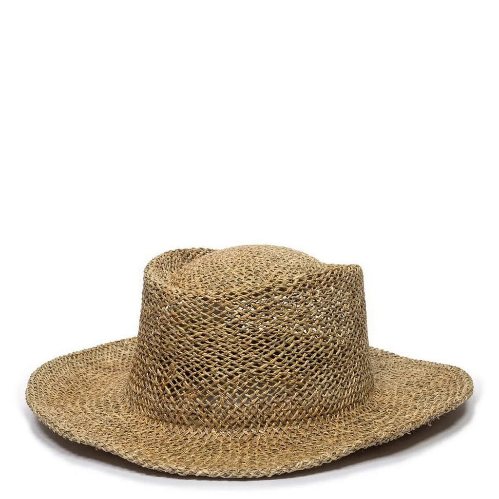 Outdoor Cap STW-100 Gambler Straw Hat-Natural