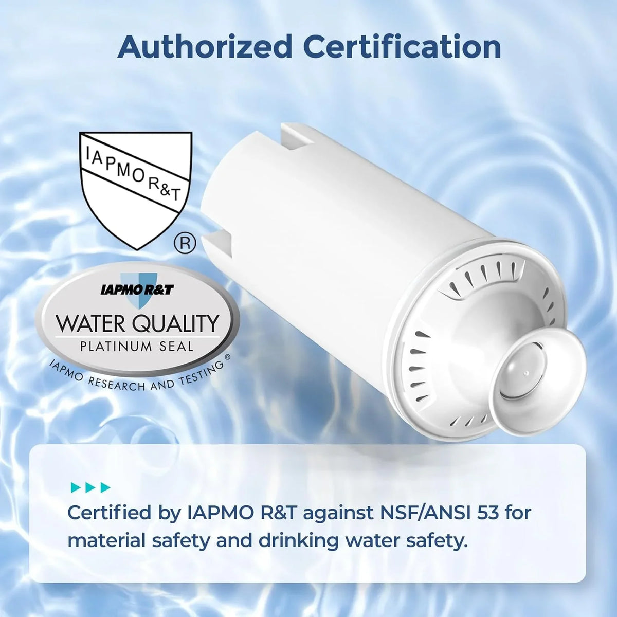 4-Pack Standard liquid Filter Replacements for Brita® aqua Pitchers and Dispensers, NSF Certified to Reduce Chlorine and Bad Taste, BPA free