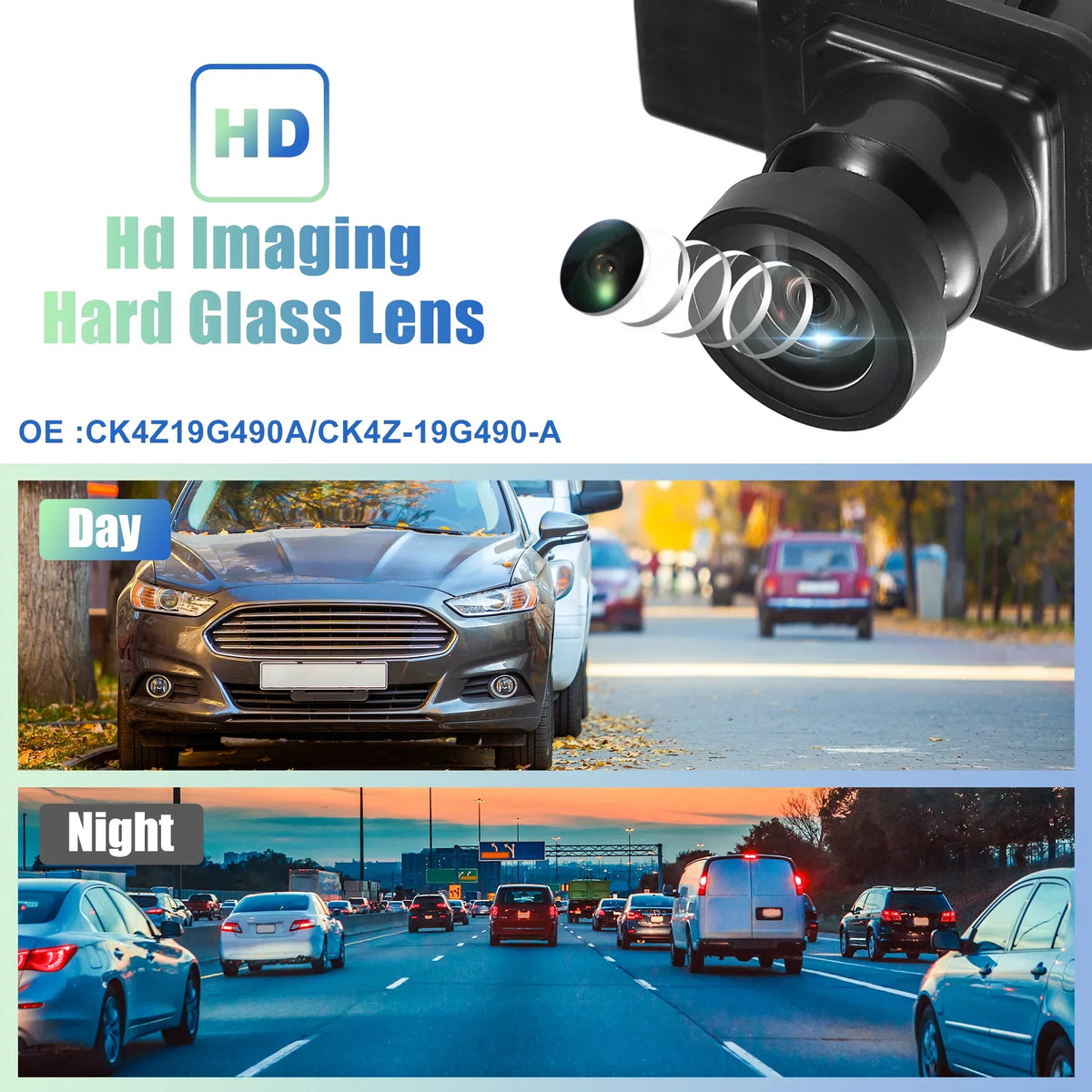 Unique Bargains Car Rear View Camera Back Up Camera Rear Park Assist Reverse Camera for  Transit-150 Transit-250