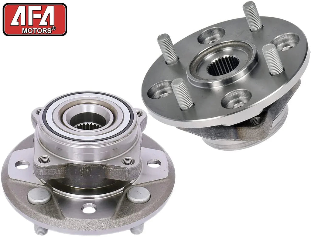 Afa Motors Front Wheel Bearing Hub Assembly with 4 Lug appropriate with Acura Cl,Honda Accord 2.2L Only Wheel Bearing 950-003 Pair