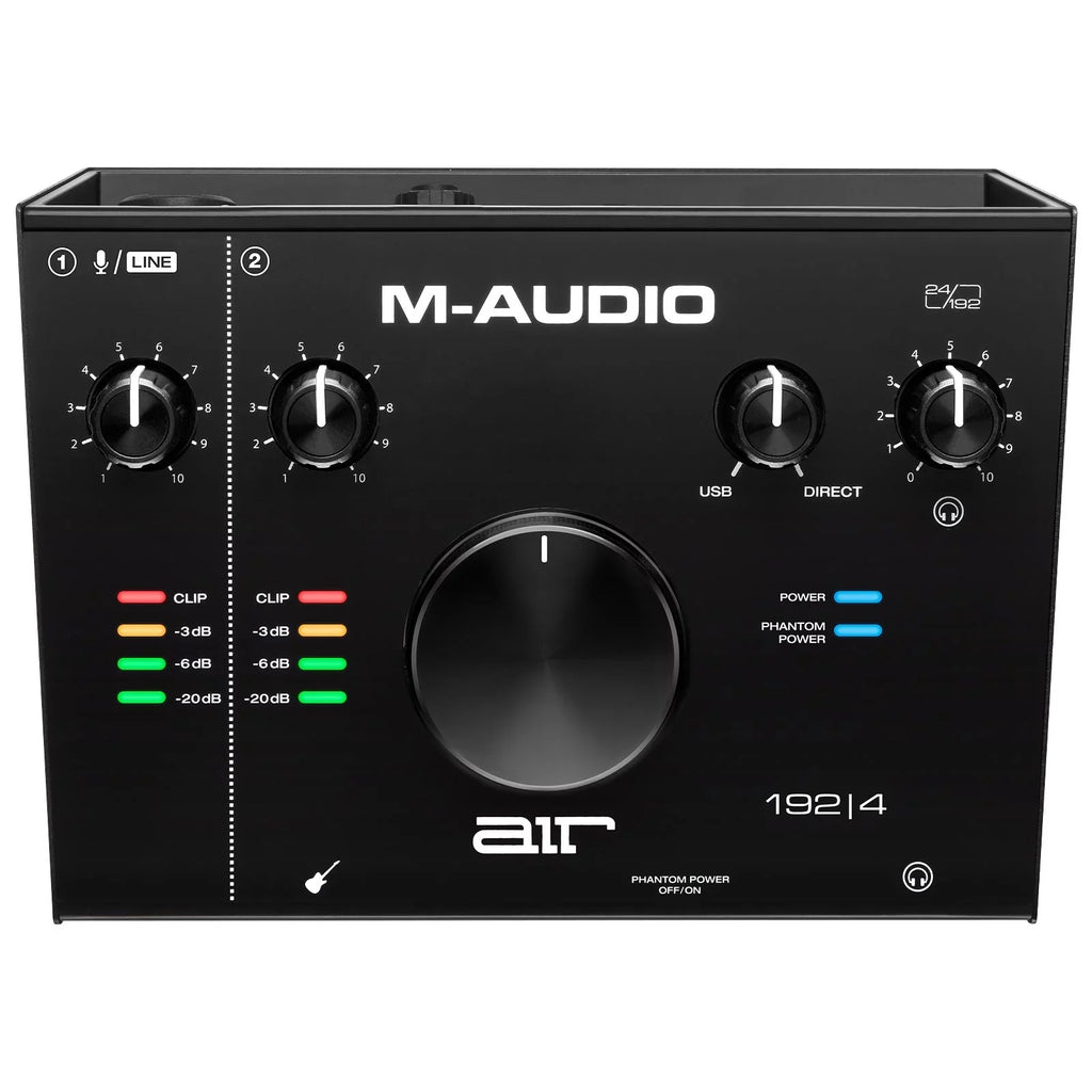 M-Audio AIR 192 | 4 2-In/2-Out 24/192 USB Audio Interface with Interconnect Cables Package