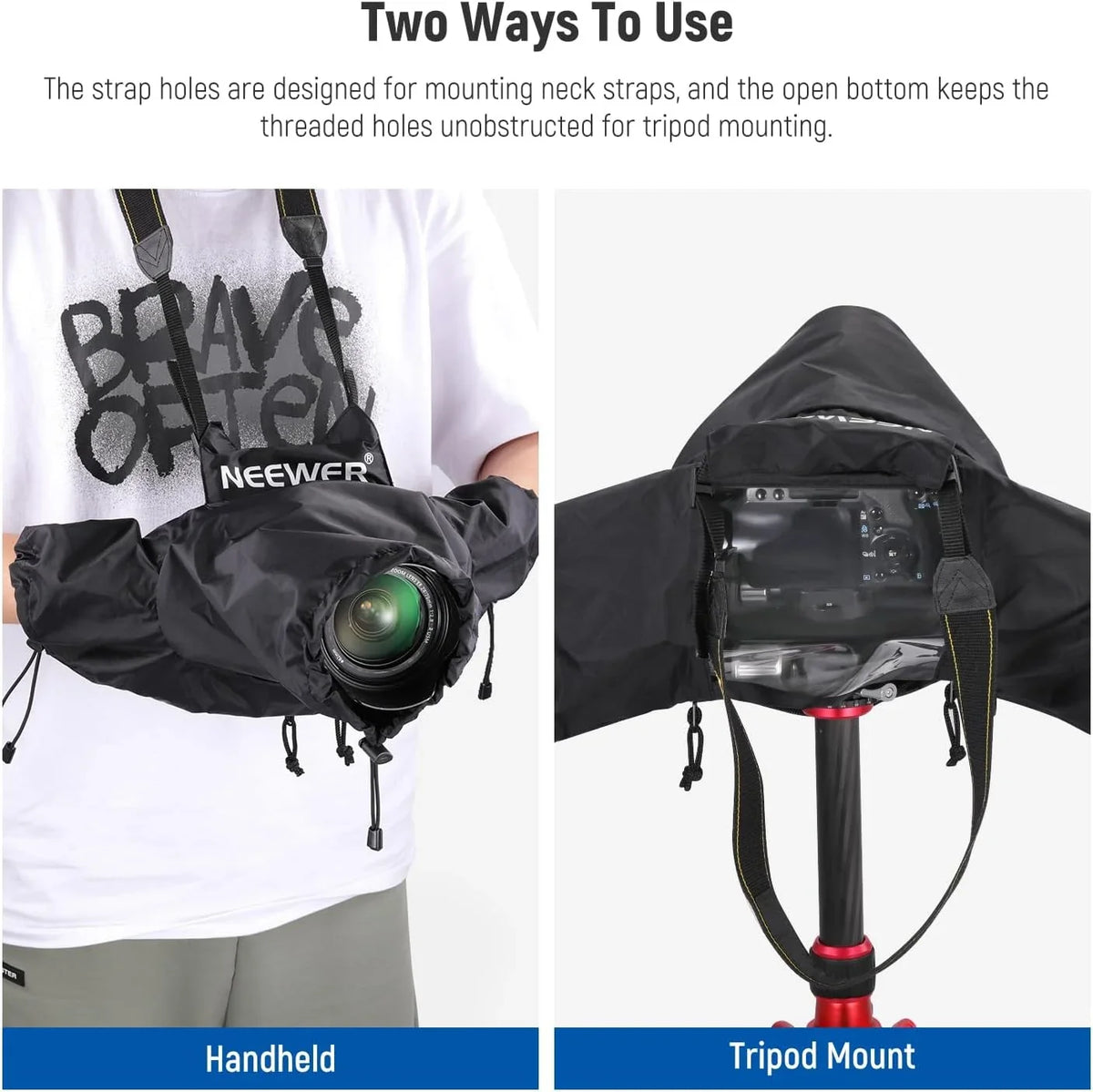 NEEWER Camera Rain shield, Mini Size Durable Nylon Raincoat appropriate with    DSLR Mirrorless Vlog Camera