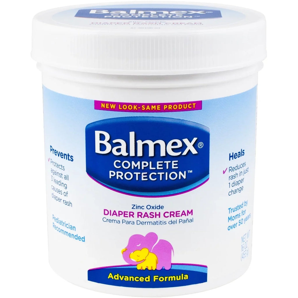 Balmex Diaper Rash Cream Jar - 16oz Each