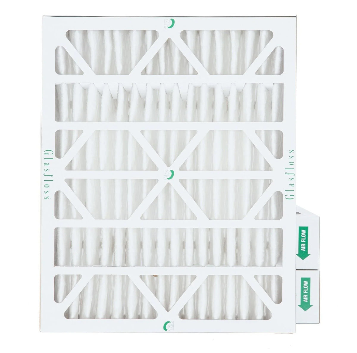 ( 3 Pack ) Exact Size: 15-1/2 x 19-1/2 x 3-3/4. 16x20x4 MERV 10 Pleated AC Furnace Air Filters by Glasfloss Industries