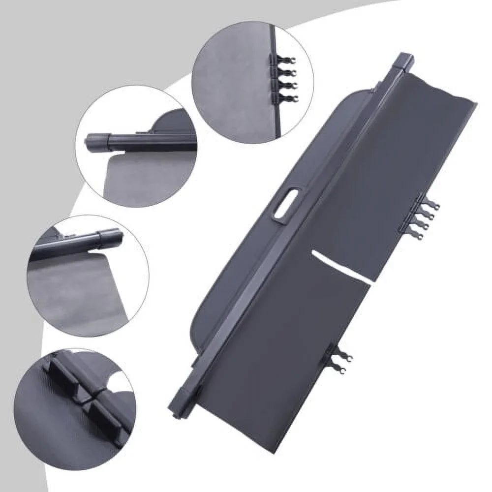 Retractable Cargo protector For 2019-2021 Jeep Cherokee Trunk Tonneau Security Shade