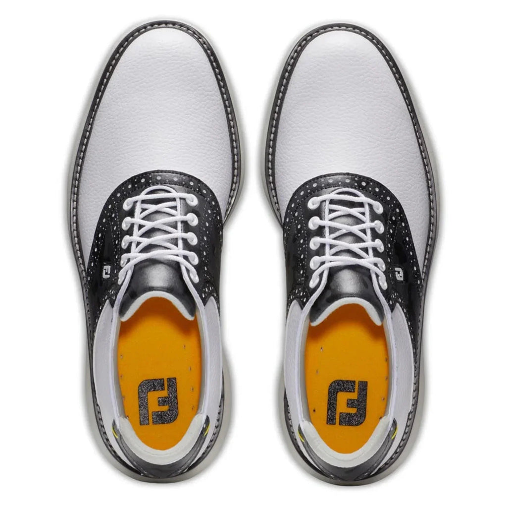 FootJoy Men's Traditions Golf Shoes 57903 - White/Gray - 11.5 - Wide
