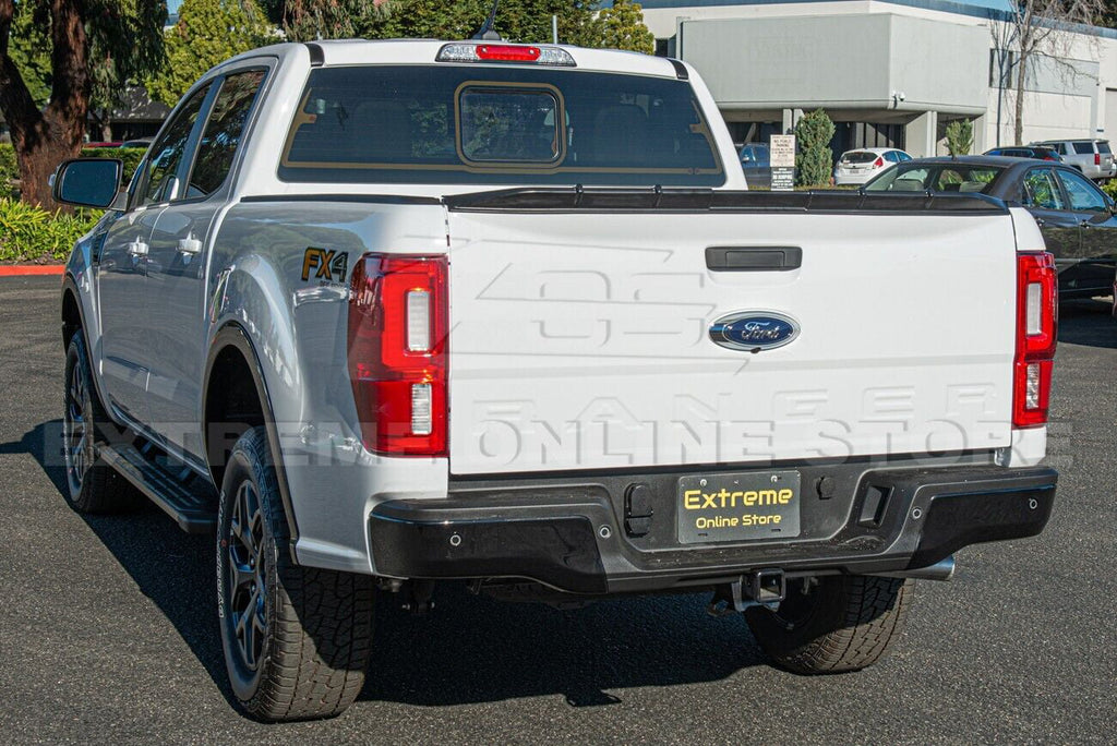 Replacement For 2019-Present  Ranger ALL Models | Street Series ABS Plastic - MATTE BLACK Rear Trunk Lid Wing Tailgate Spoiler