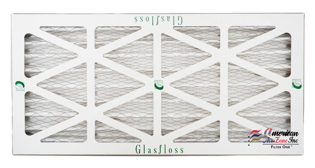 Glasfloss Air Filter 10x25x2 - 2" MERV 10 - (Pack of 12) - Pleated AC or HVAC Air Filter - Furnace Air Filter - Home or Office - Made In The USA.
