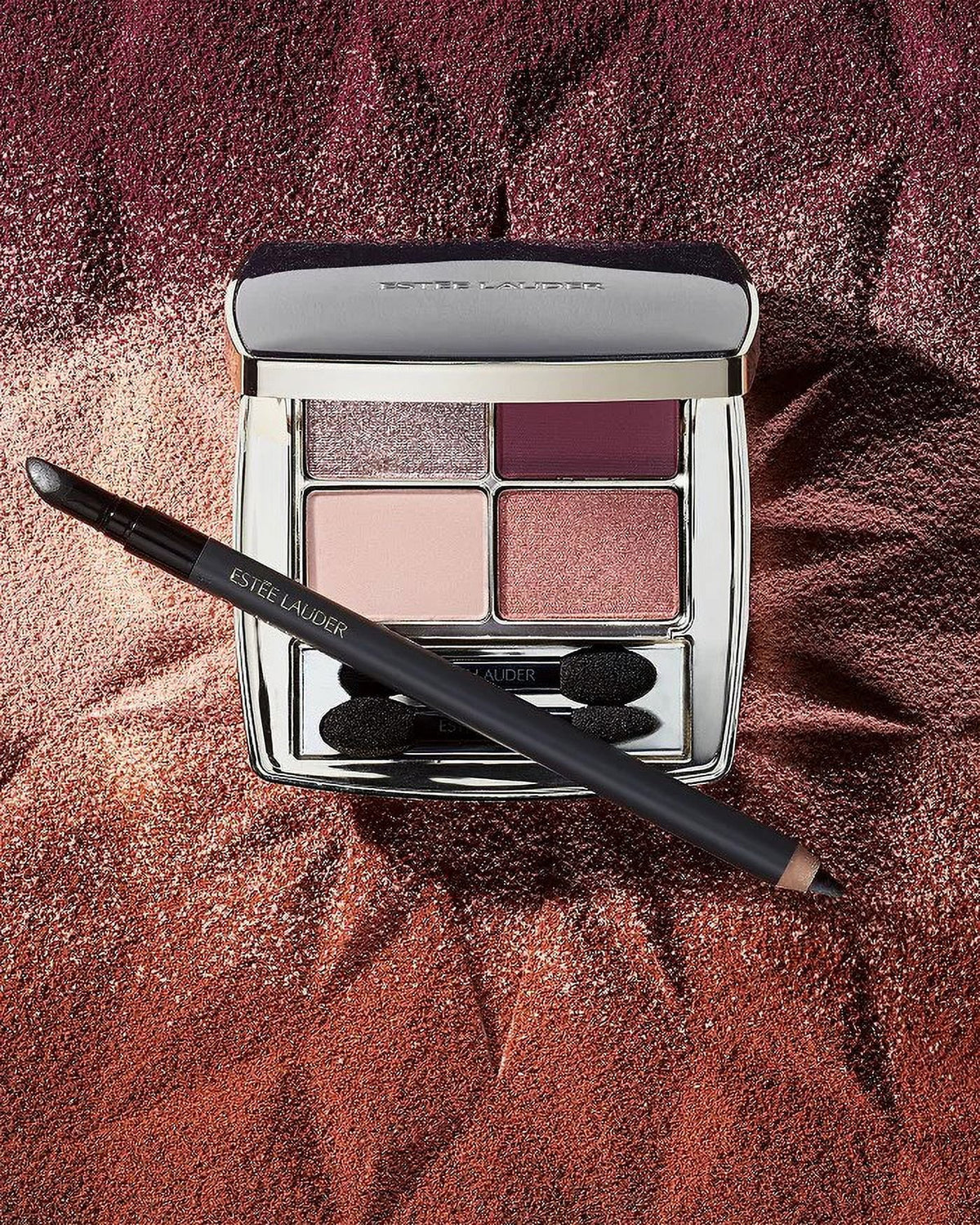 Estee Lauder Pure Color Envy Luxe Eyeshadow Quad - 06 Metal Moss , 0.21 oz Eye Shadow