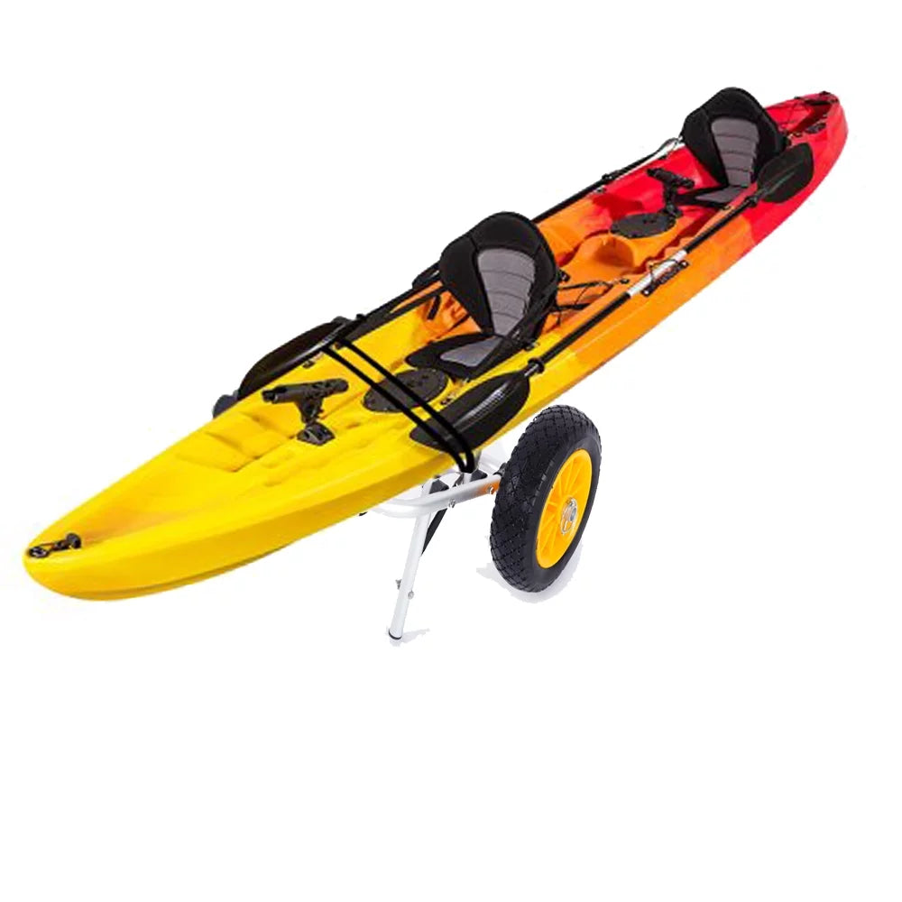 Ktaxon Aluminum Alloy Canoeing Trailer Cart Kayak Dolly craft Canoe Trolley with Wheels
