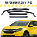 AG0064. AEROGUYS in-Channel Window Deflectors Extra Durable Window Visors Rain Guards Fit for Honda CR-V 2017-2022, Sun Visors, Wind Deflectors, Vent Visors, Car Accessories - 4pcs