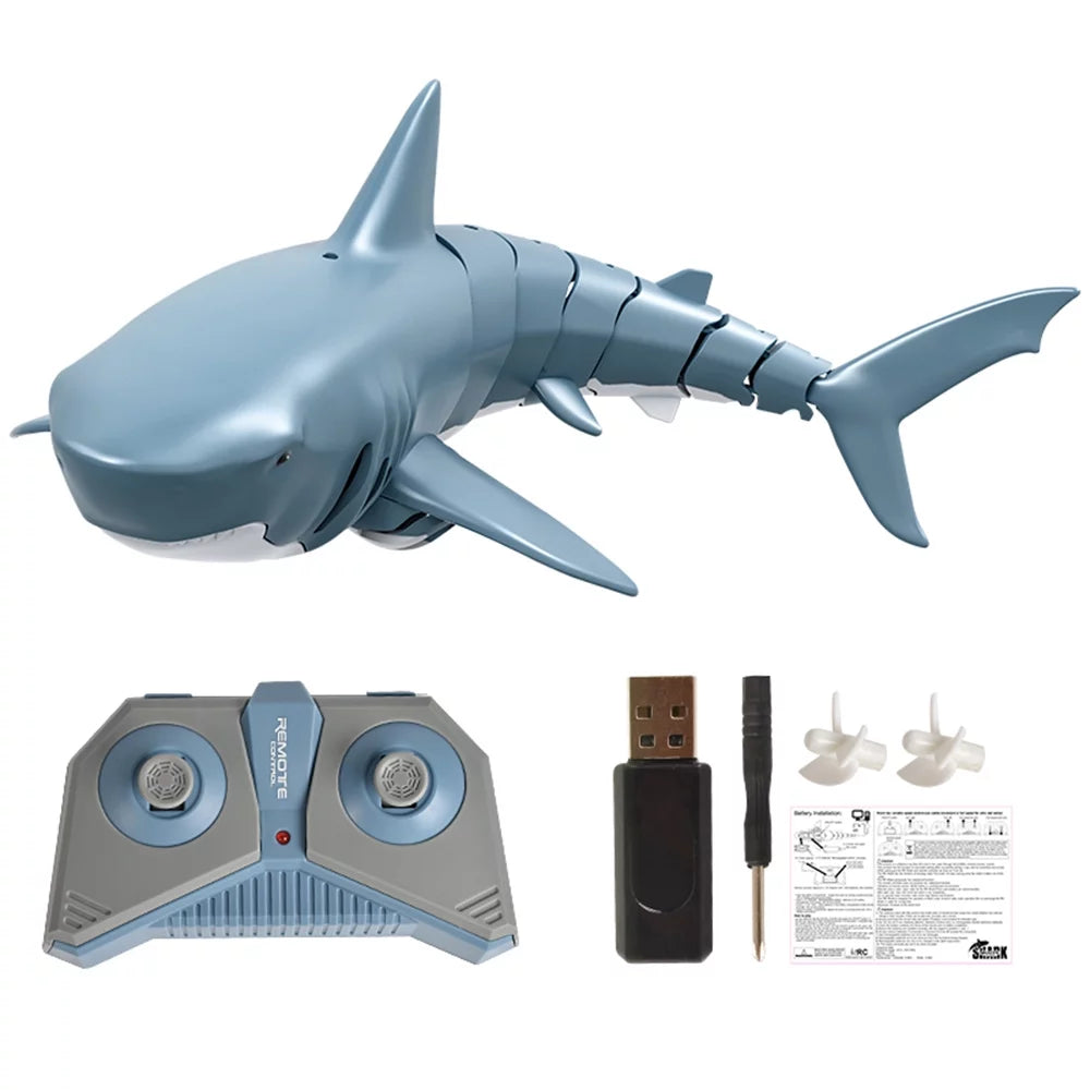 Abody Mini RC Shark Remote Control Toy Swim Toy Underwater RC vessel Electric Racing craft Spoof Toy Pool