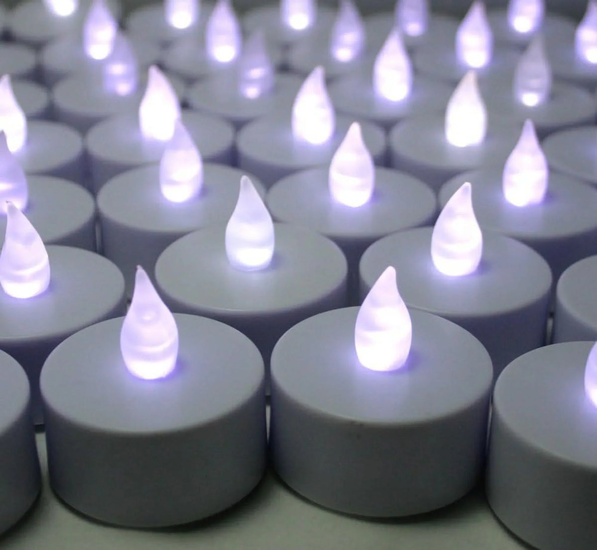 60 PCS Baery Operaed Flameless Flickering LED ealighs Candles For Wedding, Luminary Bags, Decoraions, Cenerpieces, Holidays~ Cool Whie