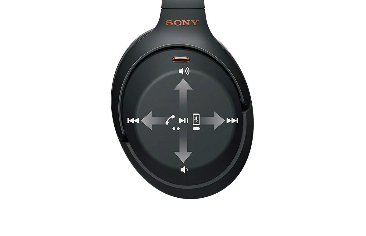 Restored  WH1000XM3 Noise Cancelling Wireless Bluetooth Over the Ear Headphones, Black (Refurbished)