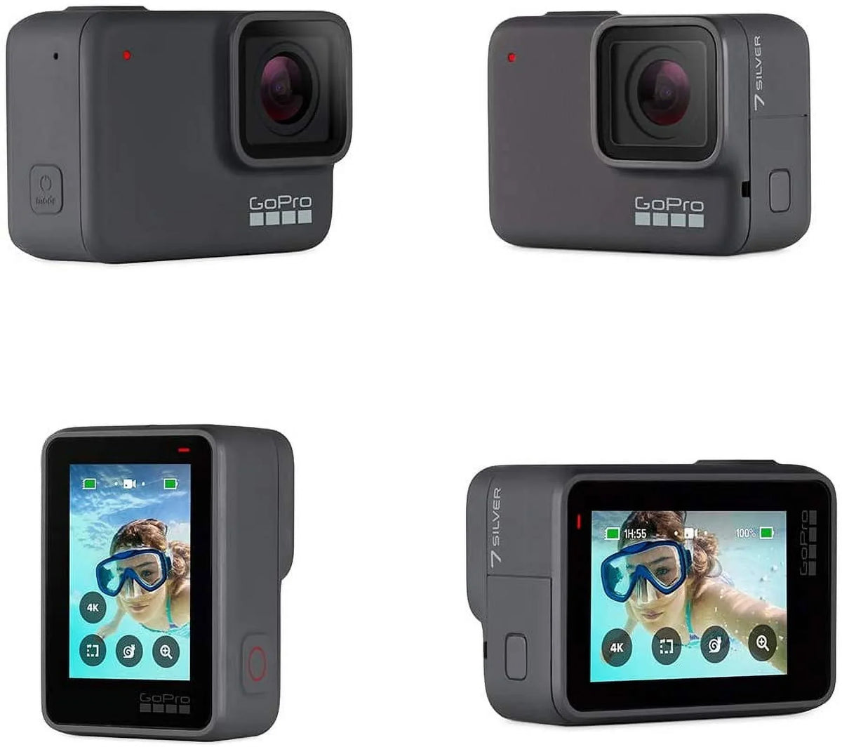 GoPro HERO7 Silver Action Camera + Protective Housing (CHDCB-706)