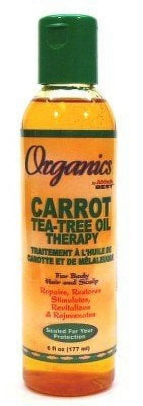 (3-Pack) With Nail File. Organincs Carrot Tea Tree Oil 6 Oz
