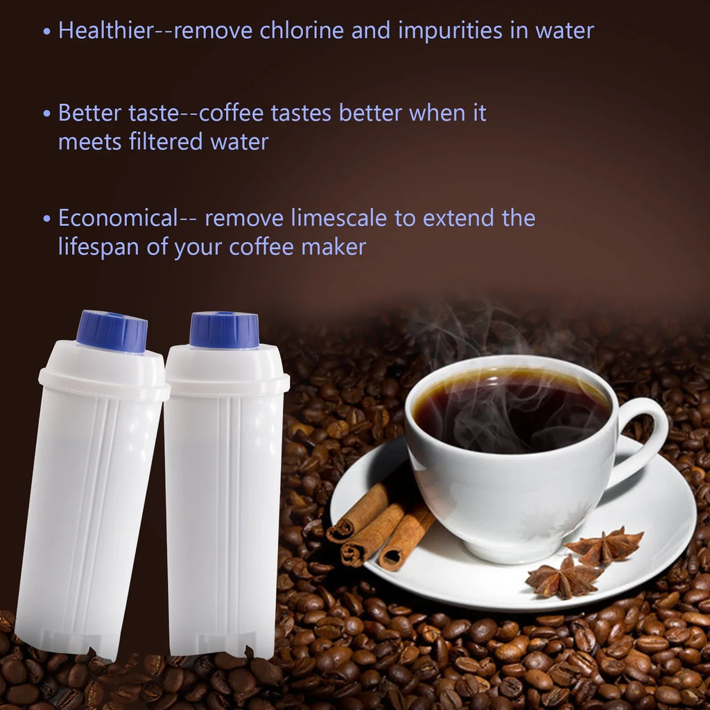 4Pcs Coffee Replacement Filter Cartridge Replacement Filter Coffee Filter suitable with Delonghi DSL C002 Maker Machine Coffee Machine Accessory Filter for Coffee Maker
