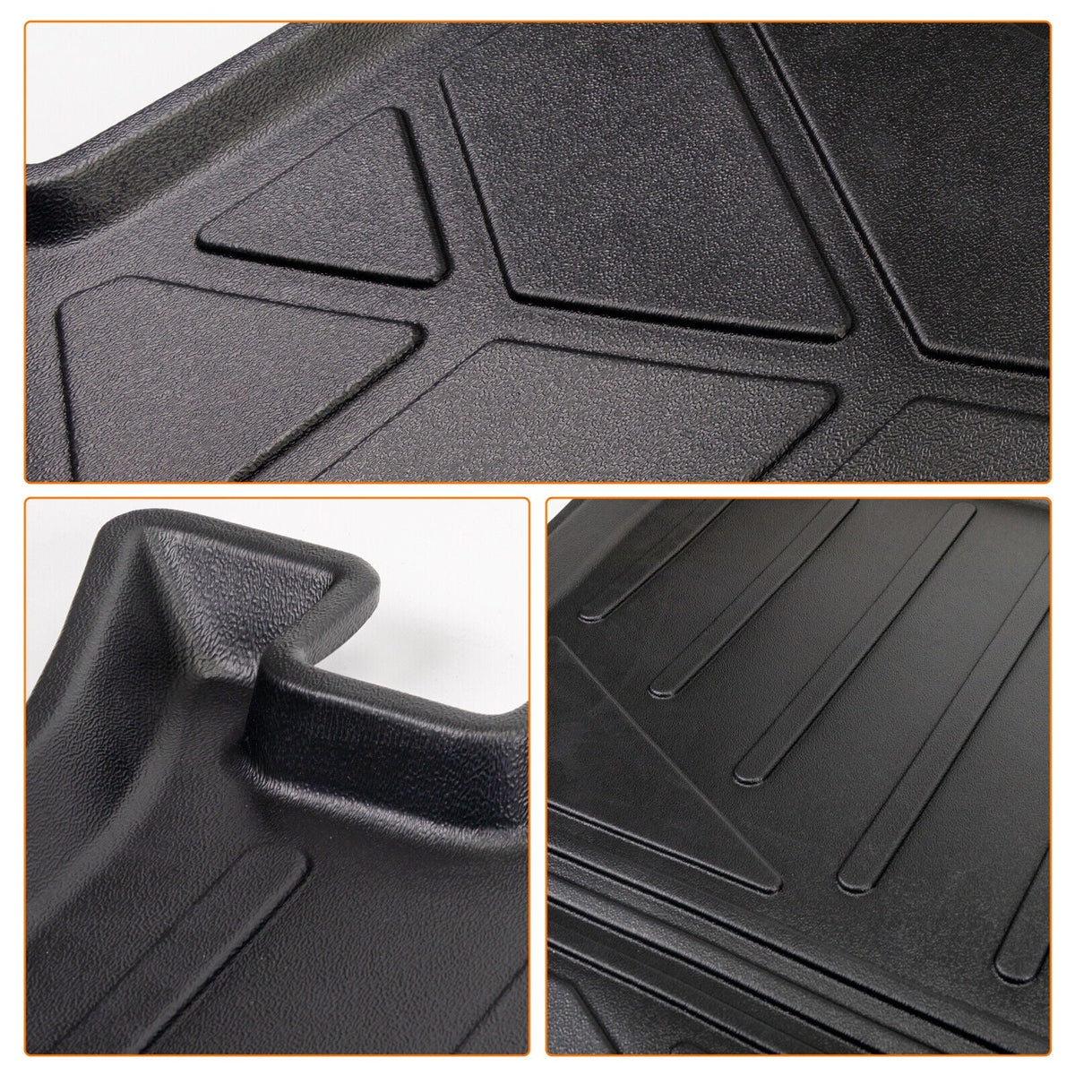 Trunk Mat Custom Fit Jeep Grand Cherokee 2011-2022 TPE Cargo Floor Carpet Rubber Car Rear Cargo Liner Protector All climate Black