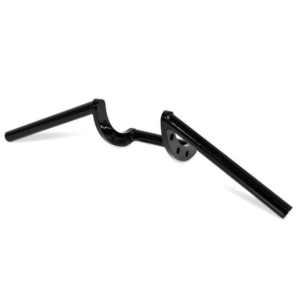 Krator Motorcycle Handlebar 1" Black Z-Bars Cruiser Bike suitable with Harley Davidson Police FLHP