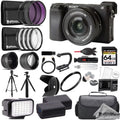 Alpha a6400 Mirrorless Digital Camera with 16-50mm Lens + 64GB + Extra Battery+ 9 PC Filter- ULTIMATE Kit