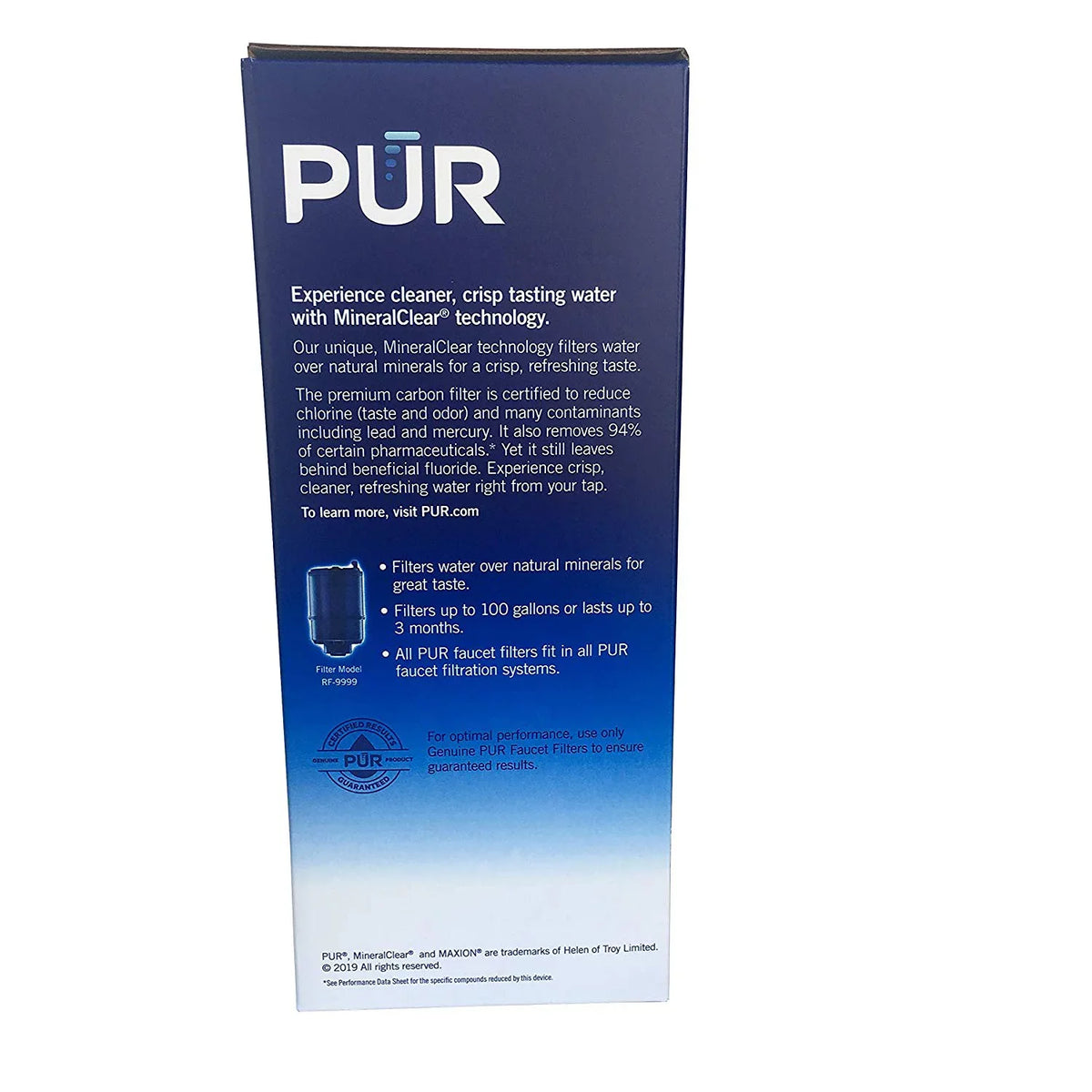 PUR Faucet Mount Replacement moisture Filter, Blue, 5 Pack