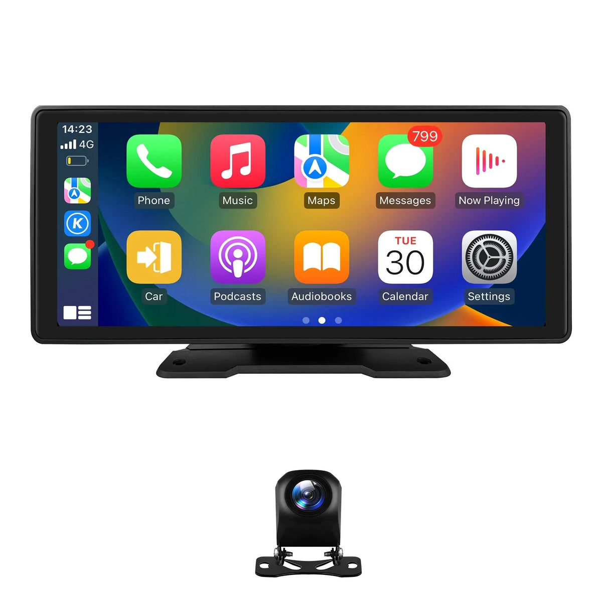 Android Auto Wireless  Carplay 360° Adjustable 10.26 Inch Touchscreen Car Radio Stereo Head Unit Bluetooth GPS Navigation Player With Backup Camera