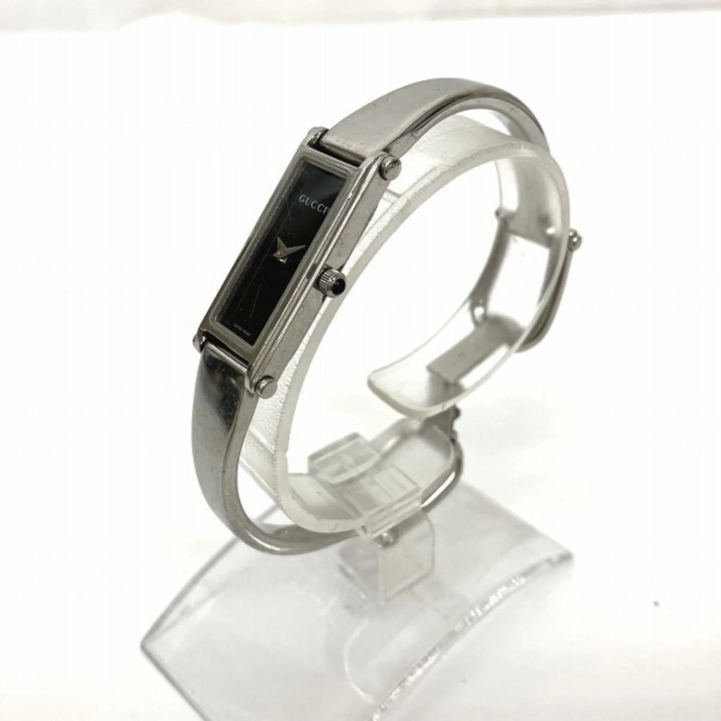 Pre-Owned GUCCI 1500L Black Quartz Watch Ladies (Good)