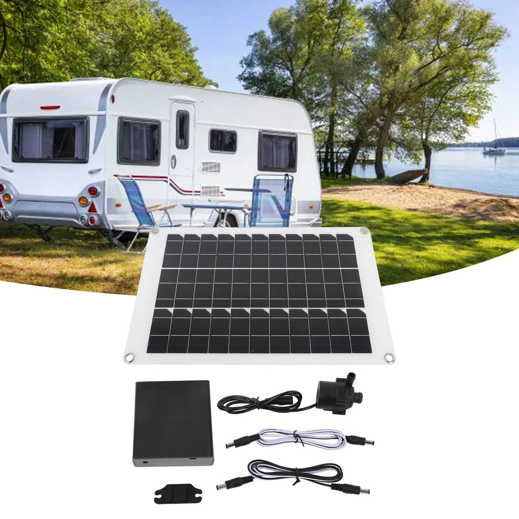 Buumin Solar Fountain Pump Kit 20W Panel Powered moisture Submersible Low Noise 12V for Bird Bath Fish Pond Garden Hydroponic