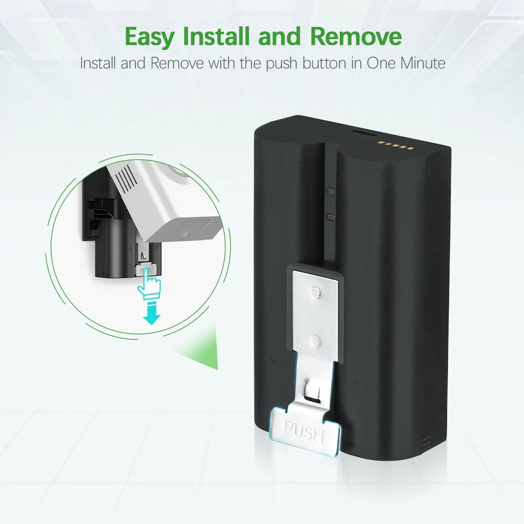 EBL 5-Pack Rechargeable Doorbell Replacement Battery suitable with Ring Video Doorbell 2/3/3 Plus/4, Spotlight Cam, Stick Up Cam, for Ring Doorbell Camera, Backup Batteries 6040mAh 3.65V
