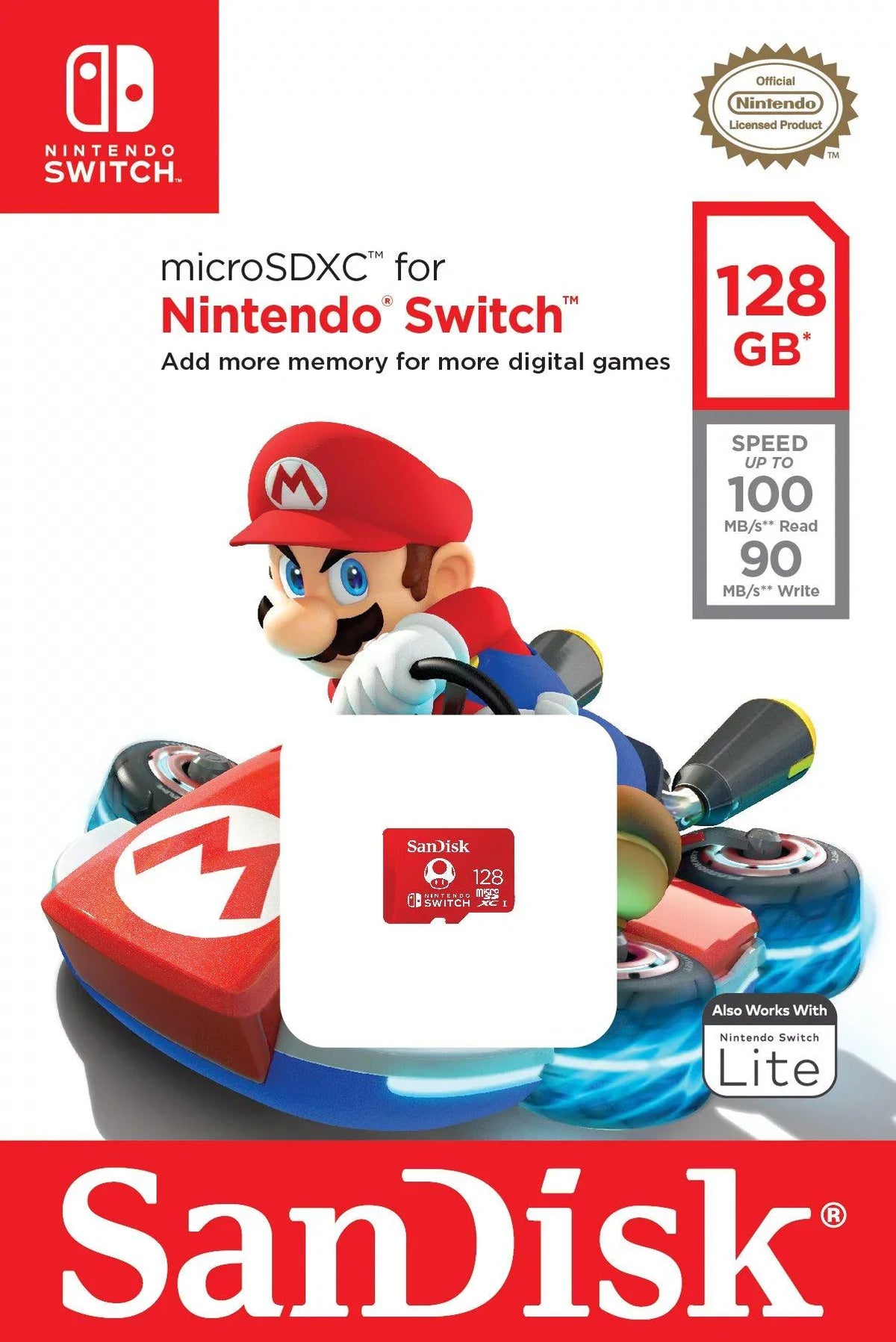 Nintendo Switch™ OLED with Mariokart Deluxe 8 and 128GB Memory Card