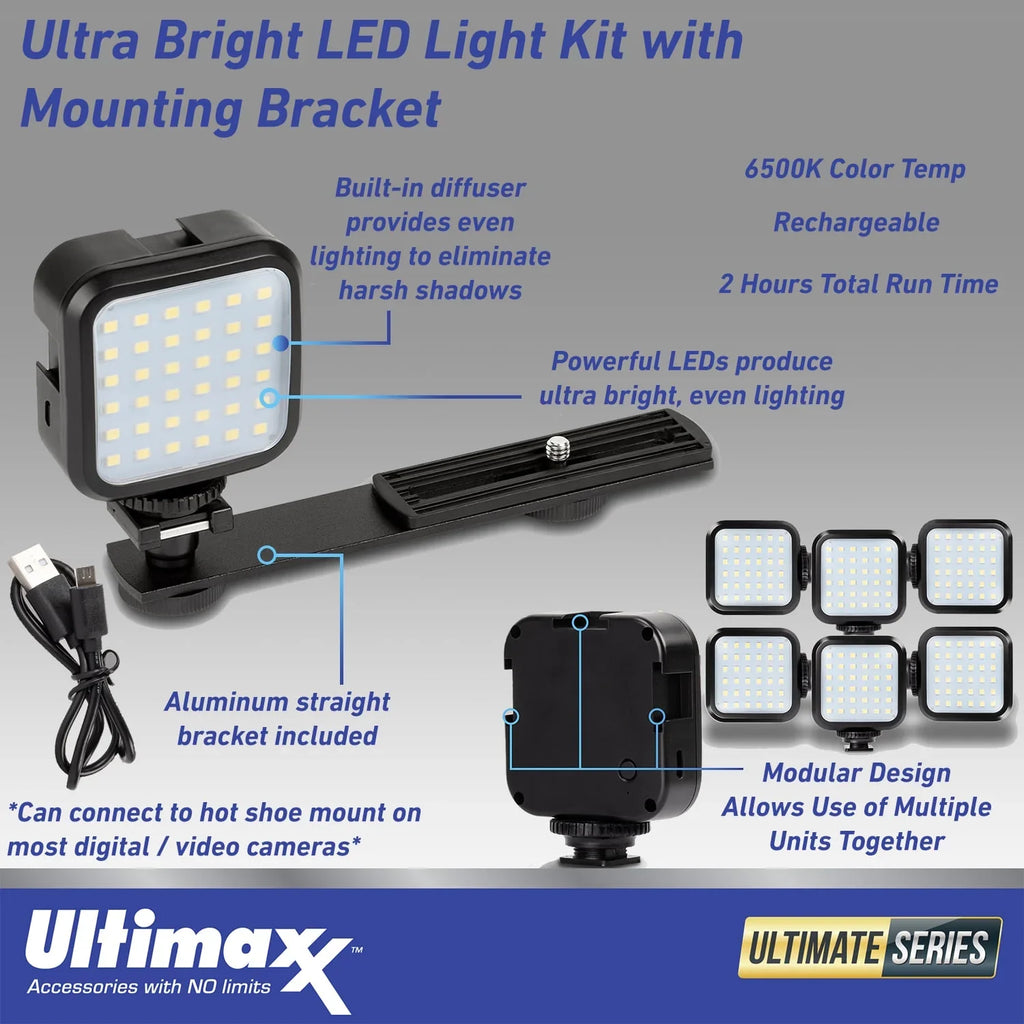 Ultimaxx Essential  ZV-1F Camera Bundle (White) - Includes: 64GB Extreme Memory Card, 4PC Macro Close-Up Filter Kit, Replacement Battery & More (20pc Bundle)
