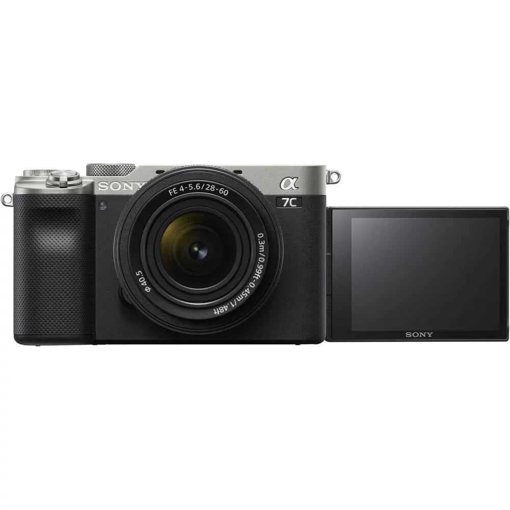 Alpha a7C Mirrorless Camera W/ 28-60mm Lens Silver ILCE7CL/S - Basic Bundle