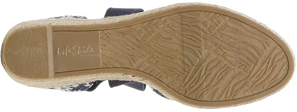 LifeStride Kascade Women's Sandals & Flip Flops Blue/White Size 8.5 W