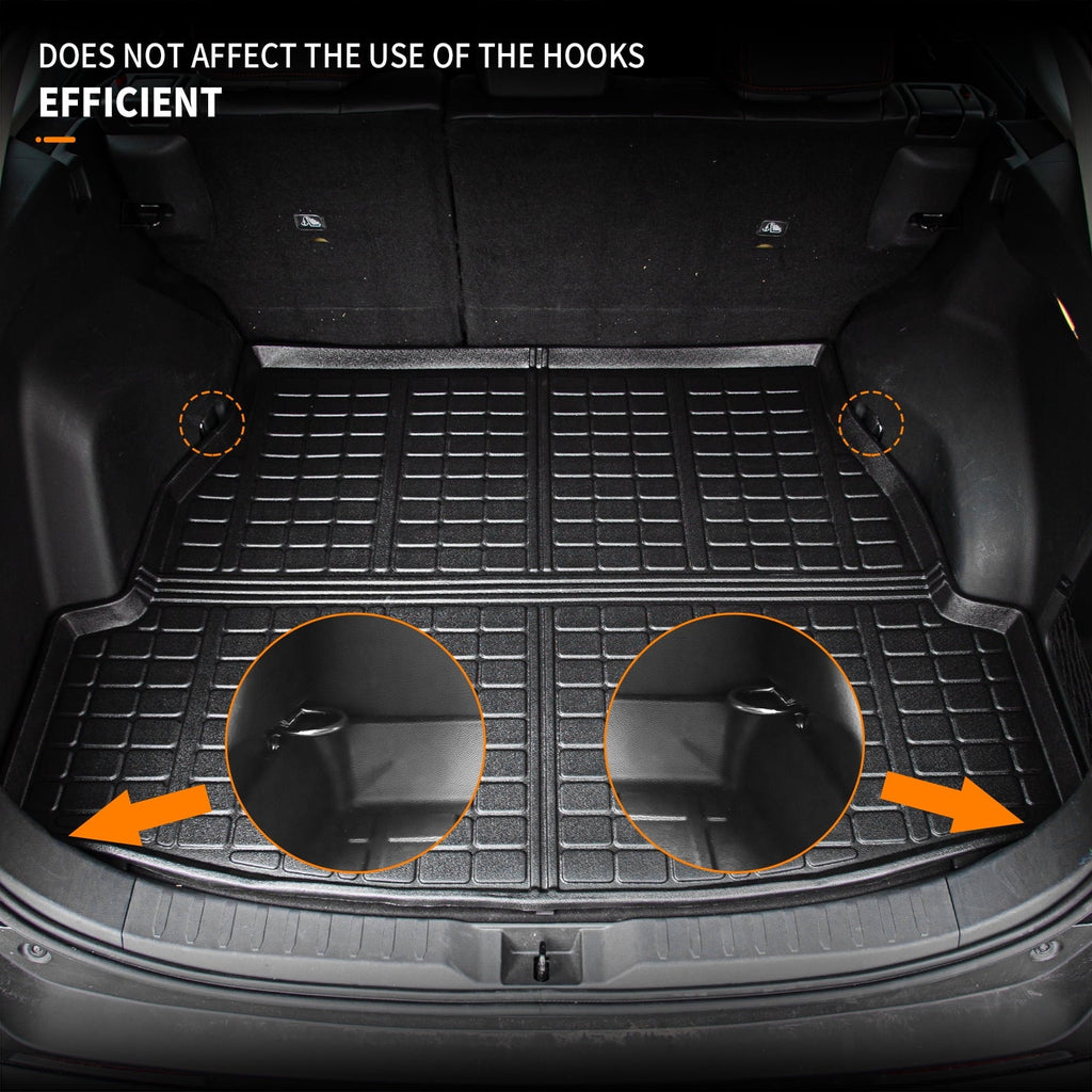 Fit 2019 2020 2021 2022 2023  Rav4 Trunk Mat TPE Cargo Liner All elements Rubber Mat  Rav4 Accessories (Rear Trunk Mat)