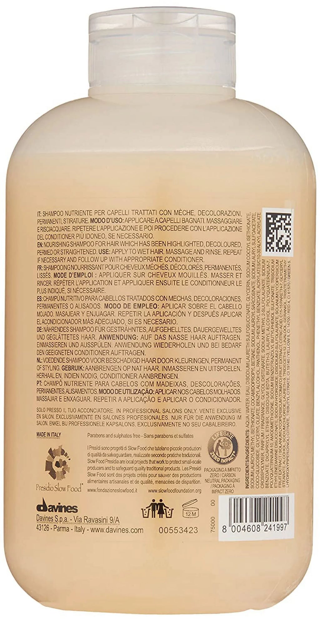 NOUNOU Shampoo | Hydrating Deep Shampoo for Bleached, Permed, Relaxed, Damaged Hair or Very Dry Hair | Replenishes Chemically Processed Hair | 8.45 fl oz