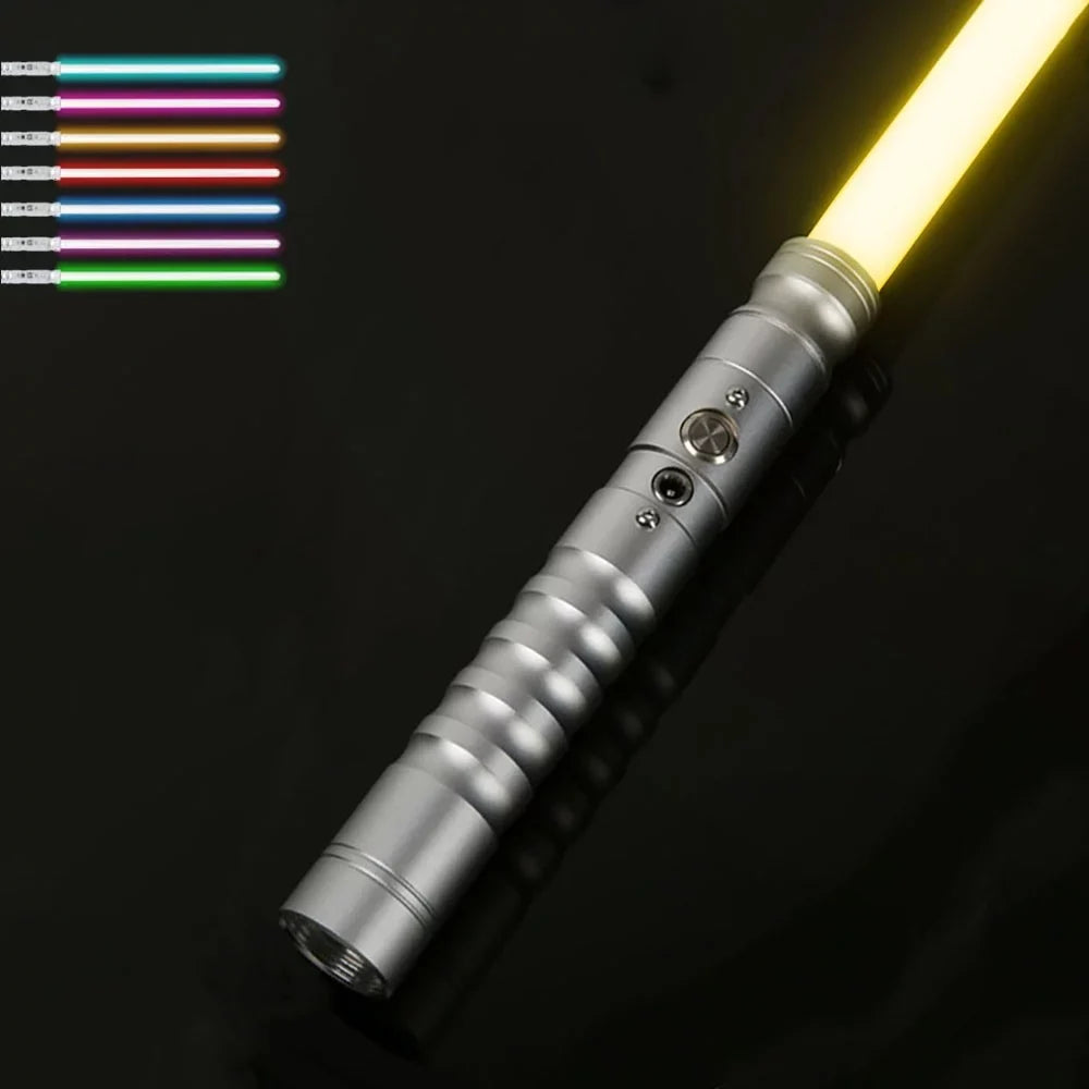 KBASE 7 Colors Change RGB  Lightsaber Toy with Metal Hilt Sound Fonts Gift for Kids
