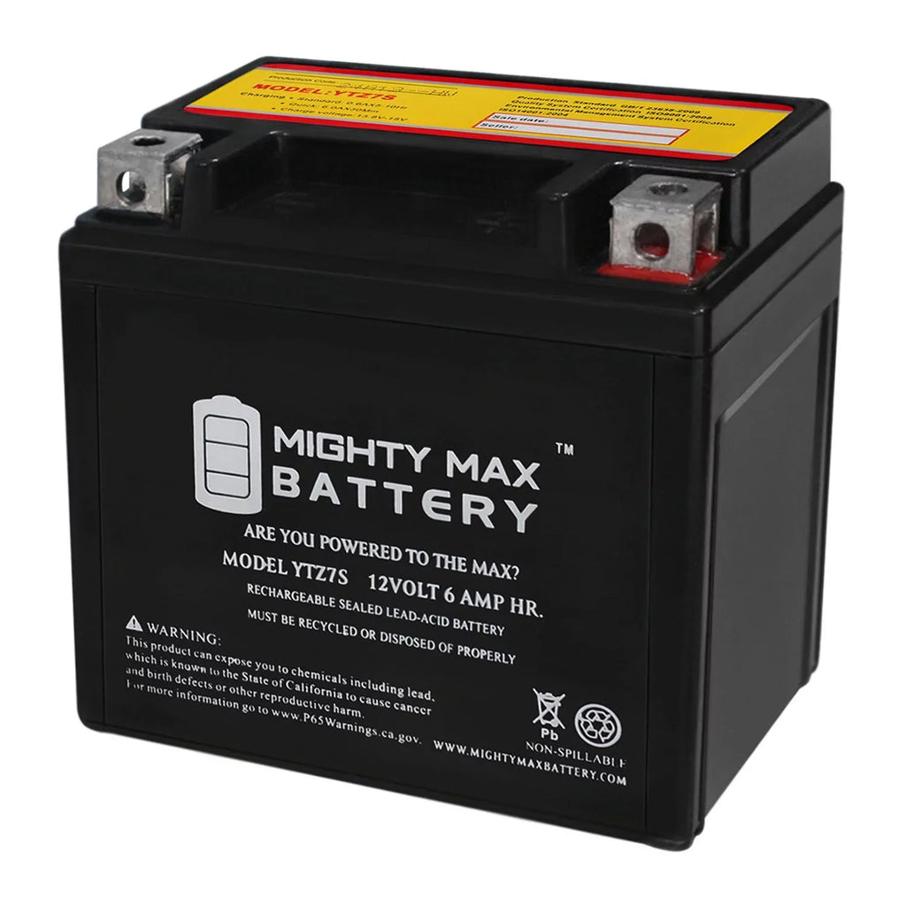 YTZ7S 12V 6AH Battery Replacement for  1000 S1000RR 2014-2016