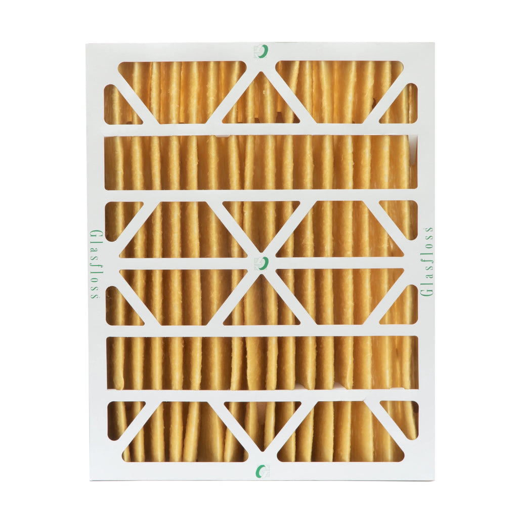 Actual Size: 15-1/2 x 19-1/2 x 3-3/4. 2 Pack of 16x20x4 MERV 11 Pleated 4" Inch Air Filters by Glasfloss