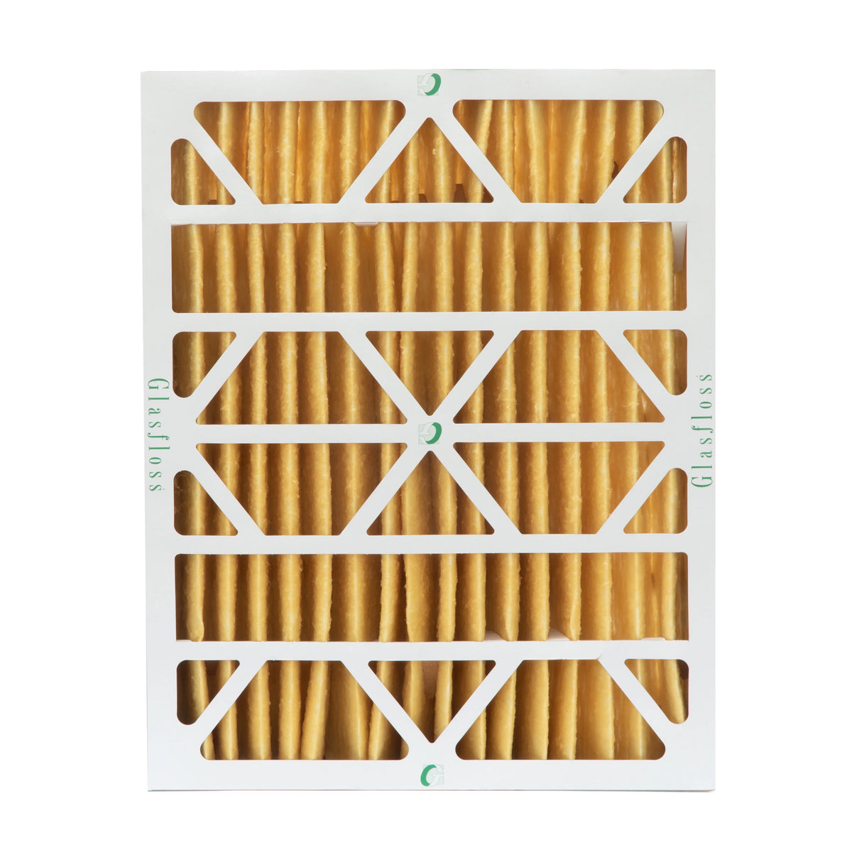 Actual Size: 15-1/2 x 19-1/2 x 3-3/4. 2 Pack of 16x20x4 MERV 11 Pleated 4" Inch Air Filters by Glasfloss