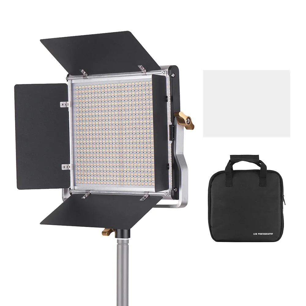Andoer-2 Photography Lamp,U Barndoor Kit CRI 85+ U Video Dimmable 660 Barndoor Kit Studio Bi-Color Panel 3200-5600K Kit Studio Video Panel 3200-5600K CRI 660 L-ED Bi-Color Professional L-ED Video