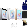 Restored  7.9-inch iPad Mini 4 Wi-Fi Only 16GB Latest OS Bundle: Case, Pre-Installed Tempered Glass, Rapid Charger, Bluetooth/Wireless Airbuds By Certified 2 Day Express (Refurbished)
