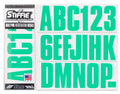 STIFFIE Uniline SeaFoam Green 3" Alpha-Numeric Identification Custom Kit Registration Numbers & Letters Marine Stickers Decals for Boats & Personal Watercraft PWC