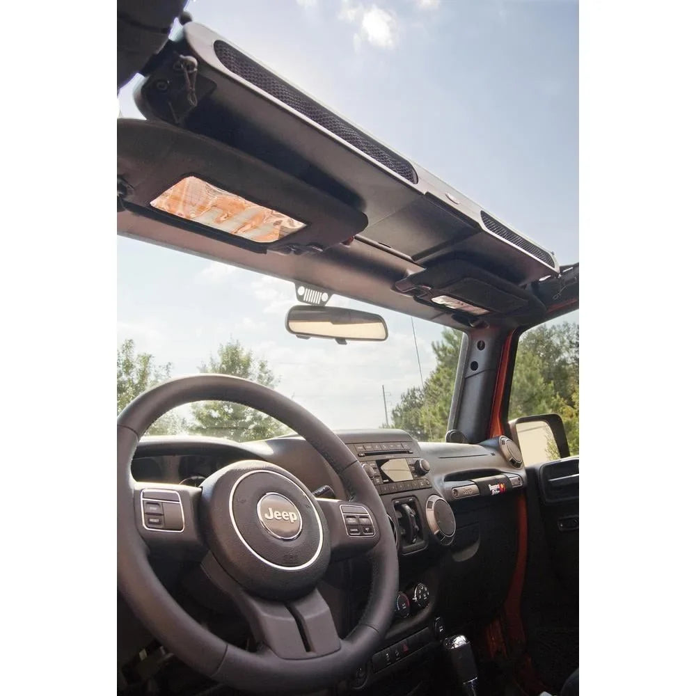 Rugged Ridge by RealTruck | Overhead Storage Console - 13551.14 matching with Select: 2015-2018 Jeep Wrangler Unlimited, 2012-2014 Jeep Wrangler