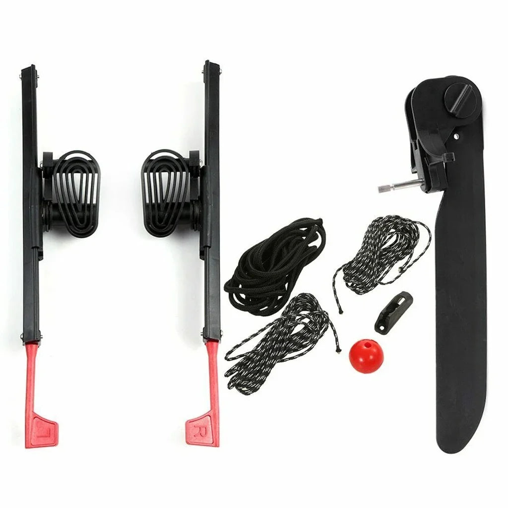 Adjustable Kayak Foot Braces Pedals & Tail Rudder Direction Steering, Kayak Rudder Kit for Kayaking, Canoe, Fishing ship