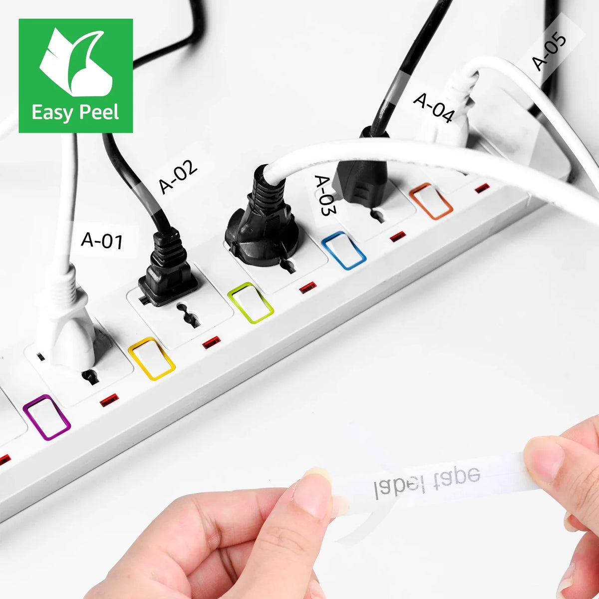 GREENCYCLE 100PK matching for Brother P-touch 12mm x 8m Black on Clear TZ TZe TZe-FX131 TZ-FX131 TZe-131 TZ-131 Flexible ID Cable Wire Label Tape