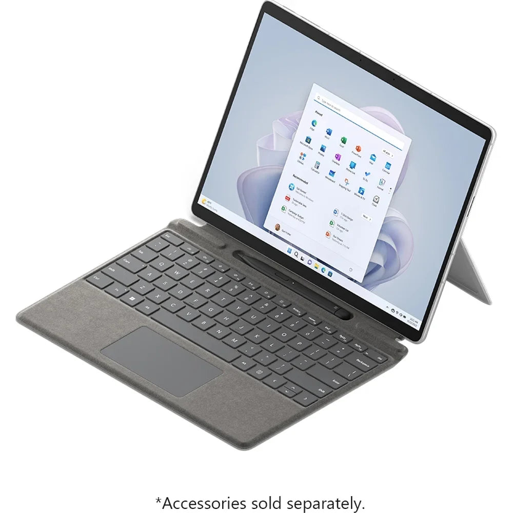 Surface Pro 9 (2022), 13" 2-in-1 Tablet/Laptop, 5G Connectivity, Thin and Lightweight, Faster SQ3 Processor for Multi-Tasking, 8GB RAM, 128GB Storage with Windows 11, Platinum - (Open Box)