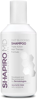 Shapiro MD Hair Loss Shampoo, DHT Fighting Vegan Formula for Thinning Hair, 8 ounce (1 Month)